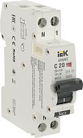 Автомат дифференциального тока АВДТ IEK ARMAT B06S 1п 20А 30мА 6кА C тип AC картинка